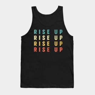 Rise Up Stop Human Trafficking Men Women Retro Vintage Style Tank Top Tank Top